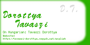 dorottya tavaszi business card